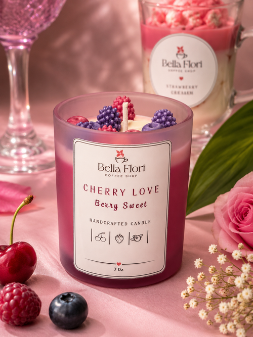 Berry Sweet scented candle by Bella Flori